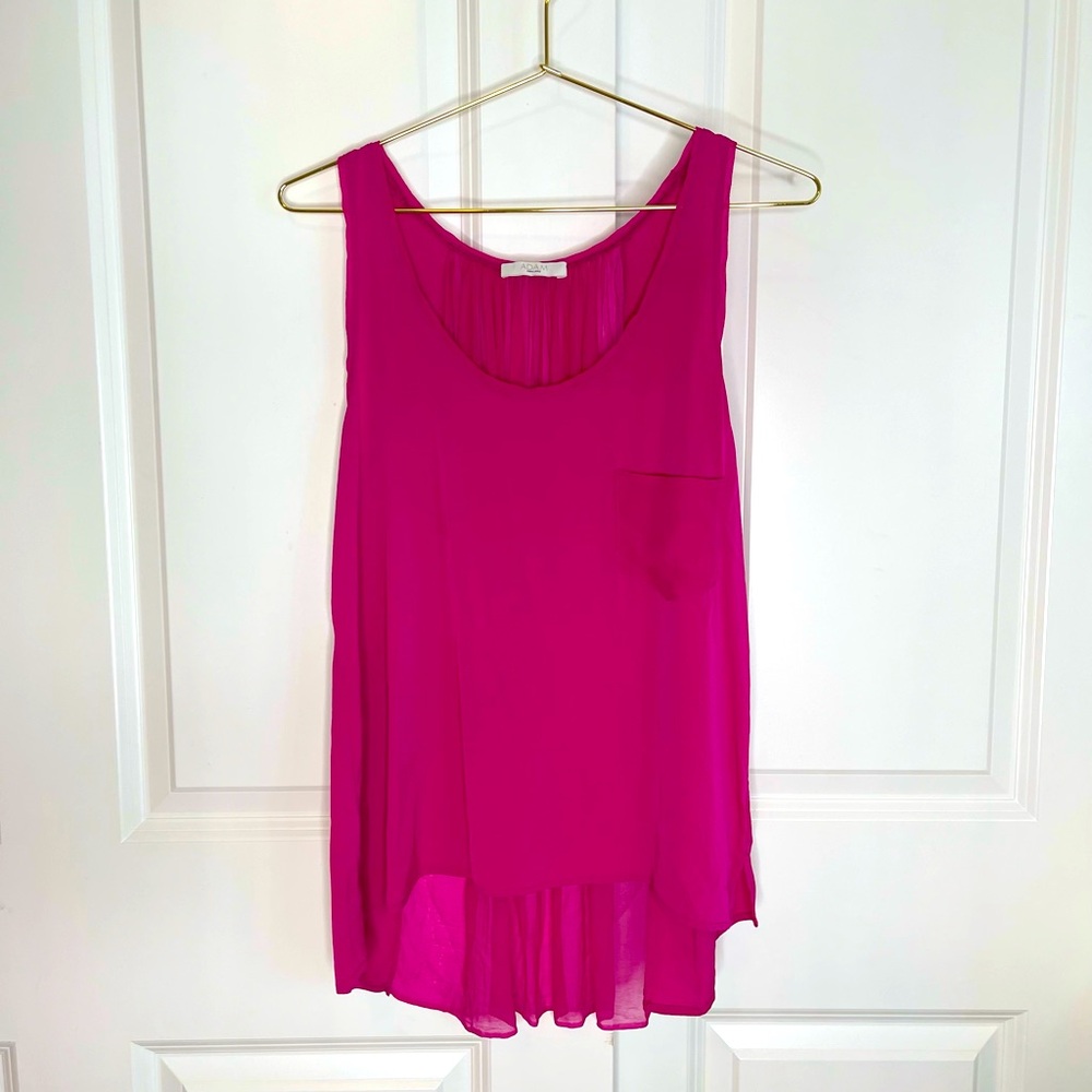 AdamAdam Lippes Sleeveless Racerback Tank Top Pink Estimate Size L B11